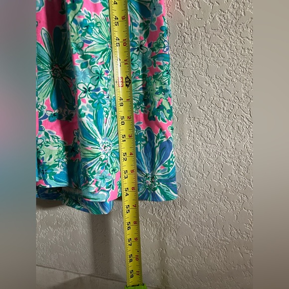 Lilly Pulitzer NWT Maxi Floral Sleeveless Dress in Pink and Green - Picture 9 of 10